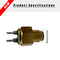 Capteur de température du liquide de refroidissement de remplacement CAT312D2, capteur de température de l'eau 2566454 T407354 Perkins C7.1 Common Rail, garantie 1 an