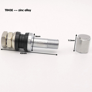 Repuestos para Motocicletas, Válvula de Neumático sin Cámara, Cromada, Empotrada, de Aleación de Zinc Plateada, Alta Calidad, TR43E TR48E Sanzhaoda - Product Image 3