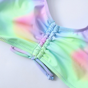 Quality Children <strong>Girls</strong> Split Swimwear 2 Pieces Kids Beach Wear Tie-dye Printed <strong>Bikini</strong> Set for <strong>Girls</strong> 7-14 <strong>Years</strong> <strong>Old</strong> - Product Image 4