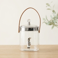 Distributeur d'eau froide et de boissons en PET avec robinet, idéal pour l'extérieur et la maison