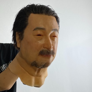 100% máscara de silicona hiperrealista personalizada, máscara facial de silicona, máscara facial de silicona para Cosplay - Product Image 4