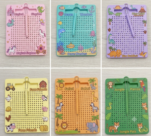 Tablette <span class=keywords><strong>de</strong></span> <span class=keywords><strong>dessin</strong></span> magnétique créative avec <span class=keywords><strong>animaux</strong></span> <span class=keywords><strong>de</strong></span> la ferme, stylet à bille en acier, jouets éducatifs sensoriels Montessori pour tout-petits - Product Image 3
