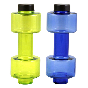 <span class=keywords><strong>Prix</strong></span> <span class=keywords><strong>de</strong></span> gros forme haltère en plastique SANS BPA tritan bouteille d'eau pour <span class=keywords><strong>la</strong></span> <span class=keywords><strong>salle</strong></span> <span class=keywords><strong>de</strong></span> <span class=keywords><strong>sport</strong></span> - Product Image 1