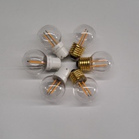 Ampoule à filament décorative E27 B22 24v 240v personnalisée 1.8W 2W G45 en plastique, ampoule à filament festoon