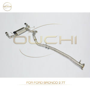 Catback de escape de acero inoxidable OUCHI para Ford <span class=keywords><strong>Bronco</strong></span> 2,7 T tubo de escape con válvulas de silenciador piezas de rendimiento automático de alto flujo - Product Image 6