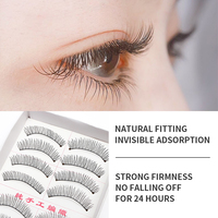 Cils naturels 3D, 10 paires de faux cils en vison, avec votre logo, boîte en papier de Taïwan, cils en bande pour le maquillage