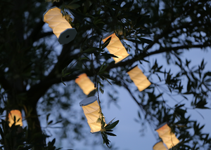 Nhà Máy Chiếu Sáng ABS Di Động Xoay Ánh Sáng Có Thể Sạc Lại Tiện Ích Cho Sử Dụng Hàng Ngày Không Thấm Nước Gấp Giấy Đèn Quà Tặng Khuyến Mãi - Product Image 5