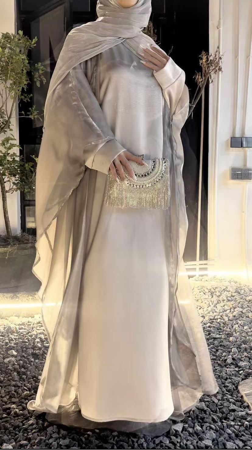 glitter dress muslimah Vintage Long Purple Muslim Evening Dresses S4868155 main image 1