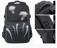 Sac à dos pour homme tendance personnalisé, multifonctionnel, imperméable, sac pour ordinateur portable, sac à dos d'affaires pour ordinateur portable 15 pouces avec USB