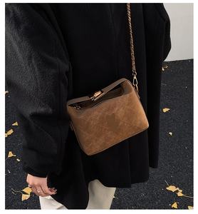 Sac à main pour <span class=keywords><strong>femme</strong></span> en cuir PU et daim, sac bandoulière, sac à main pour <span class=keywords><strong>femme</strong></span>, luxe - Product Image 5