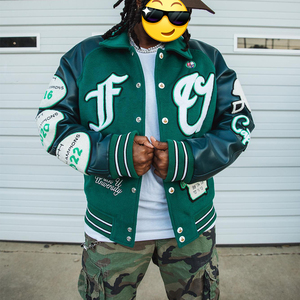 เสื้อแจ็คเก็ตทีม Letterman แบบเรียบสำหรับผู้ชาย, ผู้ผลิตเสื้อแจ็คเก็ต <span class=keywords><strong>Varsity</strong></span> แบบเรียบสั่งทำได้, เสื้อแจ็คเก็ต <span class=keywords><strong>Varsity</strong></span> ผู้ชายแบบเรียบขายส่งสั่งทำได้ - Product Image 1