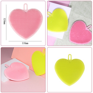 Silicone Dishwashing <b>Brush</b> Pad Animal Shape Kitchen <b>Cleaning</b> Tool Multi Functional Scouring Pad For Dishware - Product Image 3