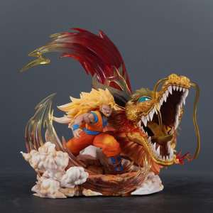 Figurine d'anime Goku Super Saiyan 3 Premium avec pose de poing de <span class=keywords><strong>dragon</strong></span>, modèle de collection japonais GK pour <span class=keywords><strong>l</strong></span>'affichage et les cadeaux - Product Image 2