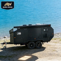 Caravane tout-terrain australienne standard Camping Van Mobile Motorhome en aluminium 2-6 couchages Rv Remorques de voyage Campeurs