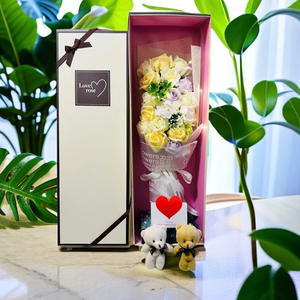 Romantic Tanabata Valentine's Day 33 Roses Soap Flower Bouquet <b>Gift</b> <b>Box</b> for Girlfriend Birthday <b>Gift</b> - Product Image 4