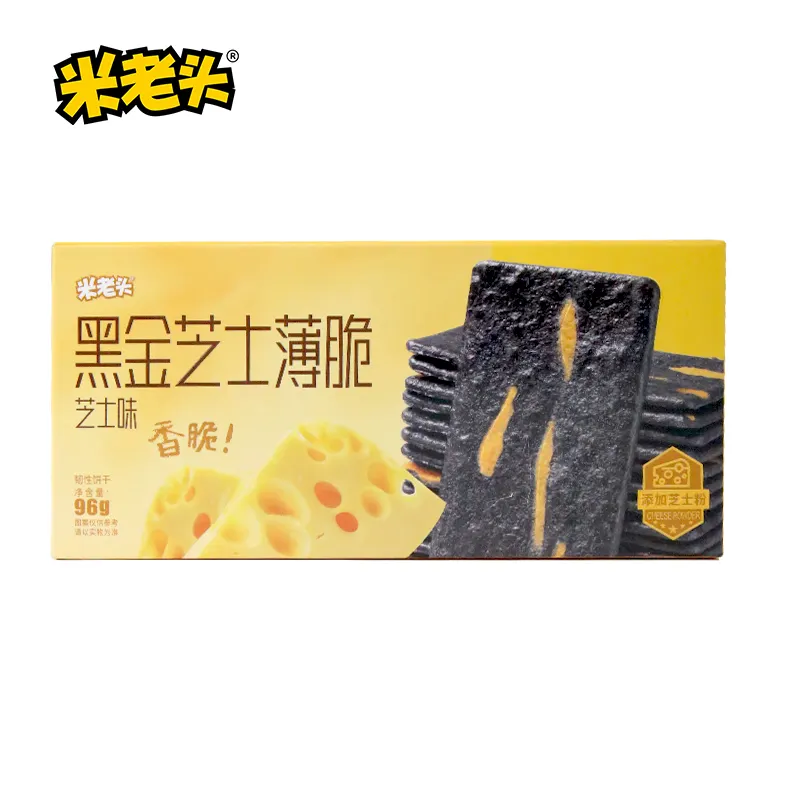 Bác Pop Sản Phẩm Mới Giòn Mỏng Bánh Pho Mát Hương Vị Cookie Bánh Quy Cracker Bán Buôn