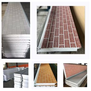 Panneau sandwich EPS durable Panneau d'isolation murale texturé en pierre de marbre Panneau en mousse <span class=keywords><strong>XPS</strong></span> Revêtement mural externe pour chambre froide - Product Image 5