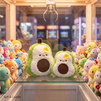 Venta al por mayor directa de fábrica: Juguetes de peluche de aguacate de 8 pulgadas para máquina de garras, más de 1000 estilos de animales de peluche.