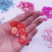 Paillettes en vrac en vrac Paillettes de broderie rondes colorées Paillettes artisanales avec trous pour le bricolage.