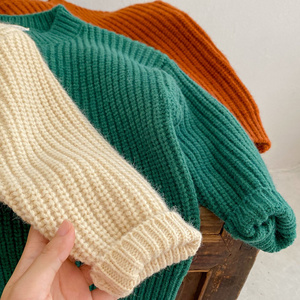 Children's <strong>Sweater</strong> 2022 Autumn Kids <strong>Boys</strong> Girls Korean Style Solid Color <strong>Sweater</strong> Children's Retro Pullover Knit Jumper - Product Image 6