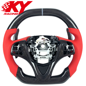 อุปกรณ์ตกแต่งภายในรถยนต์สำหรับ Acura TLX ILX TL RDX TSX ZDX RSX พวงมาลัยรถสปอร์ตคาร์บอนไฟเบอร์สำหรับ Acura Integra Type-S - Product Image 1