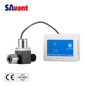 Válvula de Cierre Automático Savant AS-413BM para Fugas de Agua, Válvula de Cierre de 3/8" BSP con Sistema de Detección de Fugas de Agua con Alarma - Product Image 1
