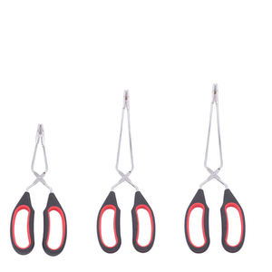 Lot de pinces alimentaires en acier inoxydable Syh1196 avec long manche en plastique – Ustensiles de cuisine pour la maison, idéales pour le pain, le barbecue et le poisson - Product Image 6