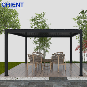 Pergola persienne de toit automatique avec capteur de pluie Gazebo en aluminium Pergola de toit électrique Pergola de jardin en aluminium - Product Image 6