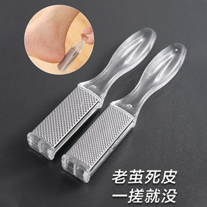 Râpe à callosités en acier inoxydable double face avec poignée pour usage domestique - Product Image 3