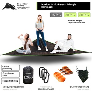 Võng lưới chống Rollover kép xuyên biên giới cắm trại ngoài trời trên không nhiều người hỗ trợ 150kg tận hưởng cuộc phiêu lưu - Product Image 5