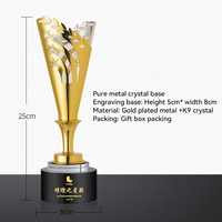 Personnalisez vos idées Film d'entreprise et audio Metal Award Creative Sports 3d Black Trophy Bases Unique Copa Del Mundo Trophie