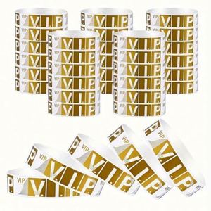 Pulseras de Identificación Desechables Personalizadas de Papel PP Impermeable, Pulseras Tyvek para Eventos y Fiestas - Product Image 1