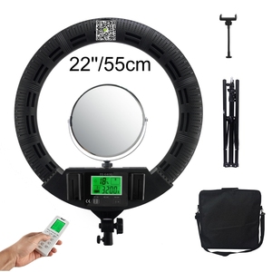 Anillo de Luz LED para Maquillaje FE-640II de 22'' para Influencers con Control Remoto de 2.4g, Soporte de Trípode, 100 vatios, CRI95 - Product Image 6