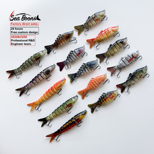 Nuevo Señuelo de Pesca de Agua Dulce y Salada de 100mm/135mm, Cebo Biónico Realista para Pescar Lubina, Trucha y Crappie - Product Image 1