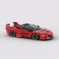 Set de Construcción de Coche de Carreras, Bloques de Construcción de Superauto, Juguete de Construcción en Stock, Venta Caliente