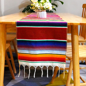 <span class=keywords><strong>Camino</strong></span> <span class=keywords><strong>de</strong></span> <span class=keywords><strong>mesa</strong></span> Jacquard Serape <span class=keywords><strong>mexicano</strong></span> <span class=keywords><strong>estilo</strong></span> tejido bordado para fiesta boda picnics al aire libre cumpleaños <span class=keywords><strong>camino</strong></span> <span class=keywords><strong>de</strong></span> <span class=keywords><strong>mesa</strong></span> colorido - Product Image 4