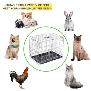 กรงสุนัขพับได้และกรงสุนัขสำหรับเดินทางขนาด23นิ้วทำจากสเตนเลสป้องกันสนิมกรงสำหรับสุนัข304แบบพกพาสำหรับกลางแจ้ง - Product Image 5