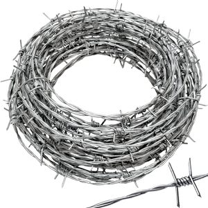 <span class=keywords><strong>Concertina</strong></span> de alambre de púas de doble hebra <span class=keywords><strong>galvanizada</strong></span> para la construcción y la protección de la cerca de malla de la prisión hecha de alambre de hierro - Product Image 4