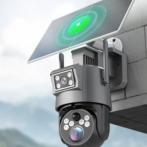 Solar Powered 4G Outdoor Camera 12.7mm <b>Sensor</b> Cloud Storage Voice Intercom Dual <b>Light</b> Night Vision Shenzhen Made - Product Image 2