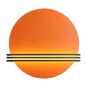 Lámpara de Pared Artística Moderna y Minimalista con Diseño de Sol Rojo, 6W, Cuerpo de Hierro, para Sala de Estar, Dormitorio, Entrada, Sala de Exposiciones, Club, Hotel - Product Image 2