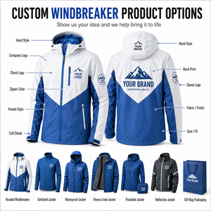Chaqueta de senderismo premium para hombre, impermeable, transpirable, cortavientos, abrigo para exteriores con logotipo personalizado para viajes y deportes - Product Image 2