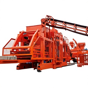 Ligne de production de blocs creux en béton à cendres volantes entièrement automatique QT15-15, machine à fabriquer des briques solides en ciment et des bordures - Product Image 1