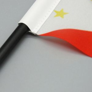 Adornos de Mini Banderas Nacionales Personalizables de Filipinas, Banderas de Escritorio <span class=keywords><strong>y</strong></span> de Negociación con Base de Plástico, Hechas en Filipinas - Product Image 2