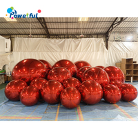 Globe gonflable miroir brillant personnalisé pour la décoration de Noël, les fêtes d'anniversaire, les décorations de centres commerciaux, livraison maritime disponible