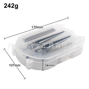 Mr Drill Hexagonal Shank <b>Tapered</b> <b>Reamer</b> Set 3-16mm Coated For Electric Drills - Product Image 2