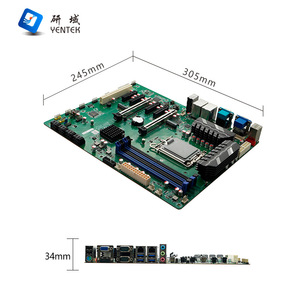 เมนบอร์ดอุตสาหกรรม Yentek W680 LGA1700 DDR5 ECC Micro-ATX 8SATA รองรับเครือข่ายคู่ 6 พอร์ตซีเรียล VGA HDMI - Product Image 2