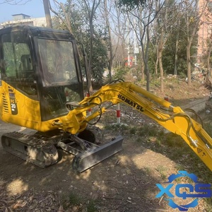 Excavadora de cadenas mini Komatsu PC20 de segunda mano, modelo 2021, 2 toneladas, con bomba de engranajes y rodamientos, de alta calidad y precio económico, en venta. - Product Image 4