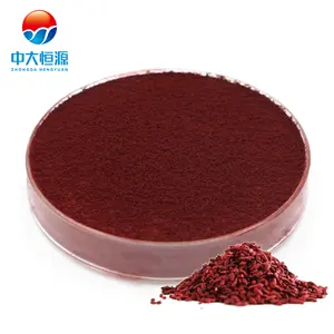 Vente en gros E100 E150 E200 colorant alimentaire naturel colorant rouge colorant Monascus extrait poudre