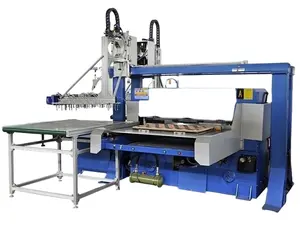 100 ton otomatis empat kolom hidrolik plastik blister die cutting mesin press dengan robot