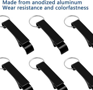 Hot Selling Customized Flashlight <b>Small</b> Colorful Creative <b>Bottle</b> Opener Key Ring Logo Mini Wine Beer Opener Keychain - Product Image 3